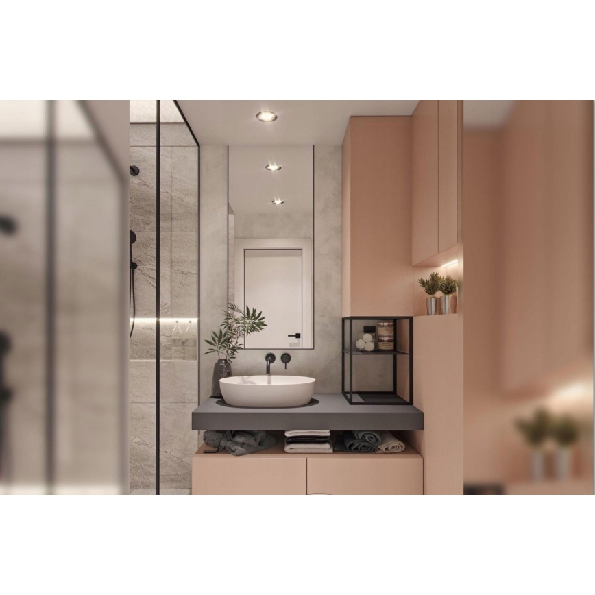 BAT-B0969 - Baterie încastrată pentru lavoar LUNGO, negru mat