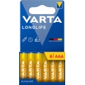 Baterie alcalină 6 buc. Varta 4103101746 LONGLIFE AAA 1,5V