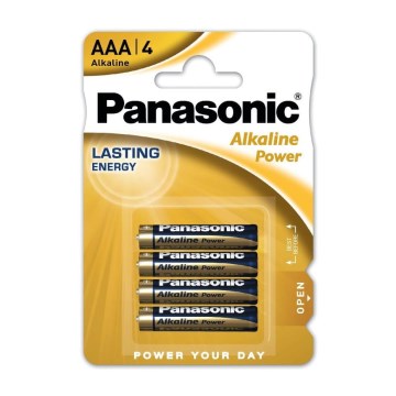 Baterie alcalină Panasonic 4 buc. AAA/LR03