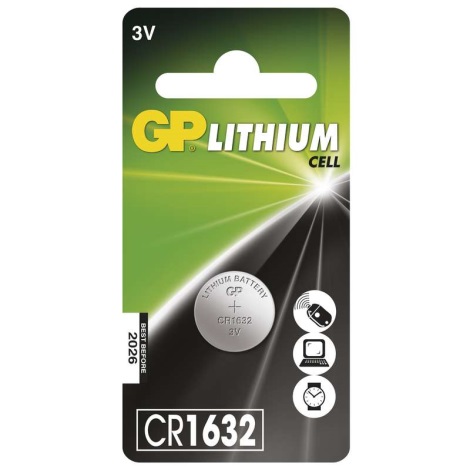 Baterie buton cu litiu CR1632 GP LITHIUM 3V/140 mAh