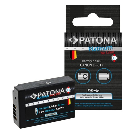 Baterie Canon LP-E17 1050mAh Li-Ion Platinum decodificată PATONA