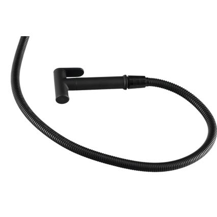 Baterie de bideu cu duș pentru instalare ascunsă Aqualine negru mat