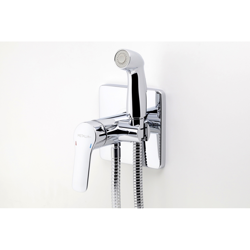 Baterie de bideu cu duș pentru instalare ascunsă Novaservis METALIA crom lucios