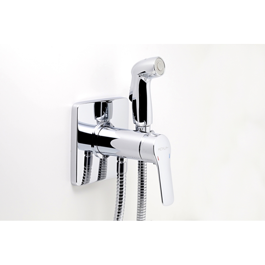 Baterie de bideu cu duș pentru instalare ascunsă Novaservis METALIA crom lucios