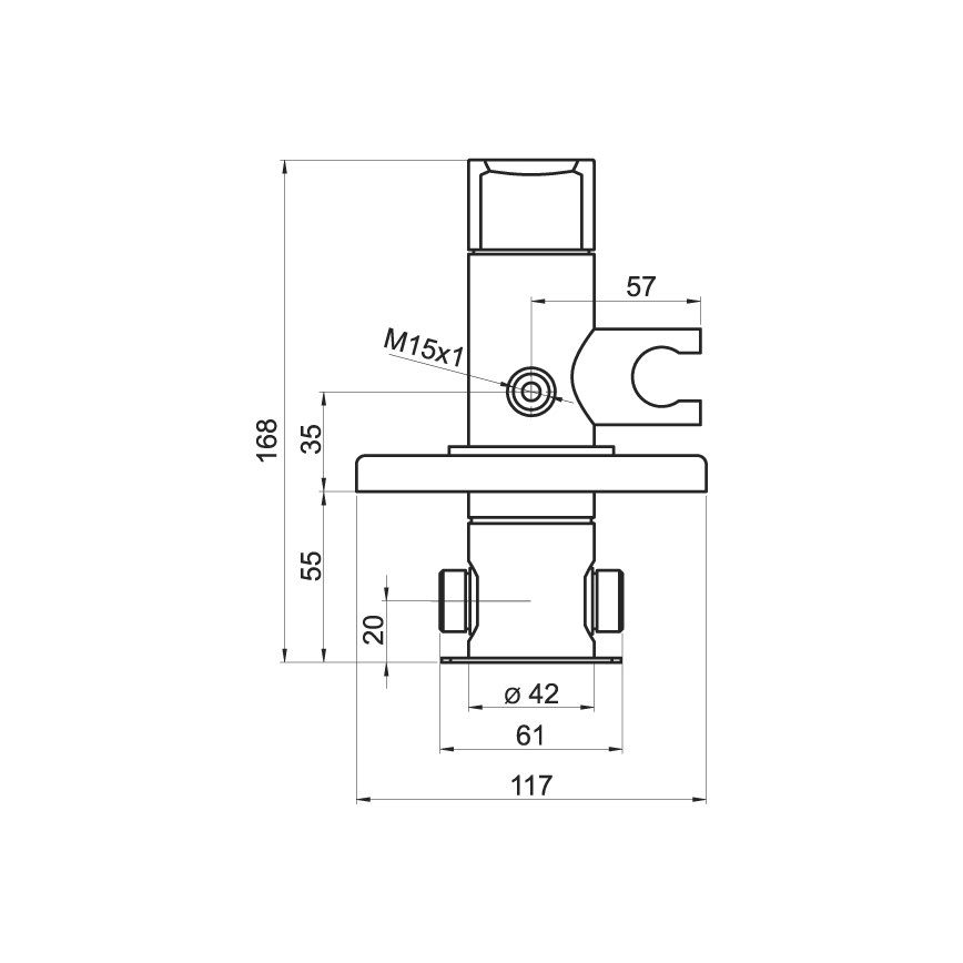 Baterie de bideu cu duș pentru instalare ascunsă Novaservis METALIA crom lucios