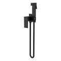 Baterie de bideu pentru instalare ascunsă Sapho CUBEMIX unghiular/negru mat