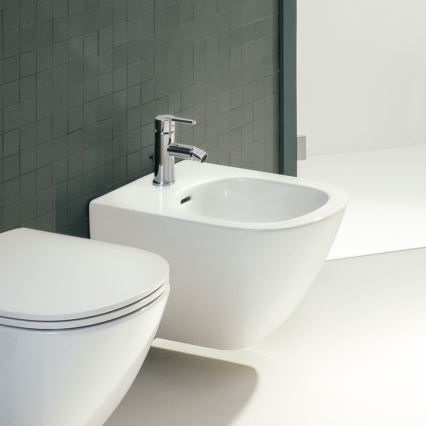 Baterie de bideu + supapă cu preaplin LAUFEN H3410810041141 LUA crom lucios