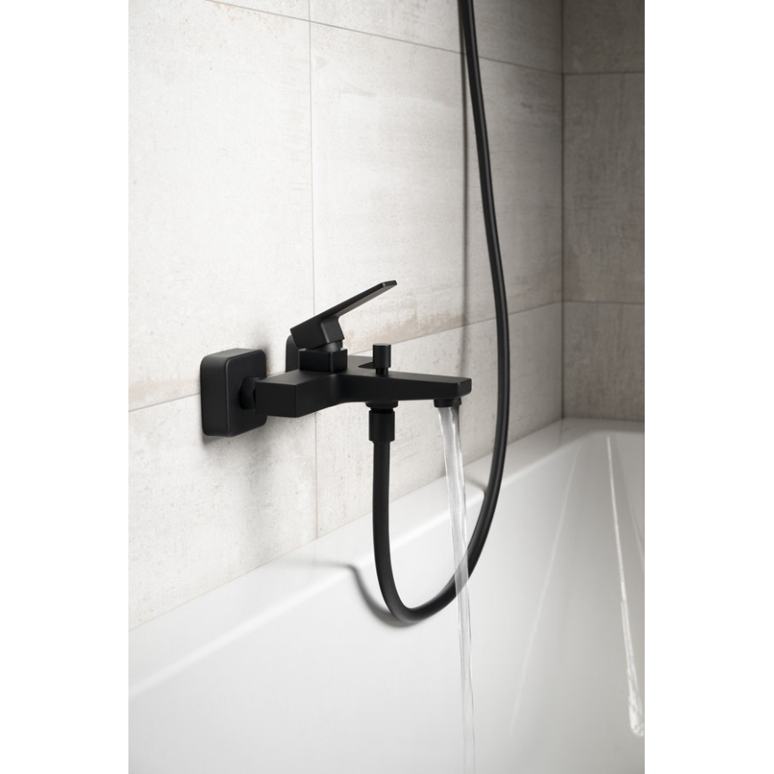 Baterie de cadă TURSI Sapho, negru mat