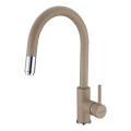 Baterie de chiuvetă cu cap de duș detașabil ALVEUS 1129020 DELOS 38 cm bej