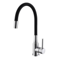 Baterie de chiuvetă cu pipă flexibilă ALVEUS 1144427 MINTAS 34 cm crom/negru