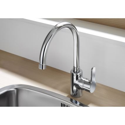 Baterie de chiuvetă Roca A5A8409C00 L20 32,5 cm crom lucios