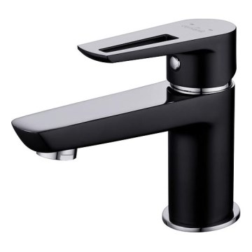 Baterie de lavoar Cersanit S951-048 MILLE 13,4 cm negru + ventil