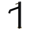 Baterie de lavoar OMNIRES Y1212BLGL Y 30,8 cm negru semimat/auriu lucios