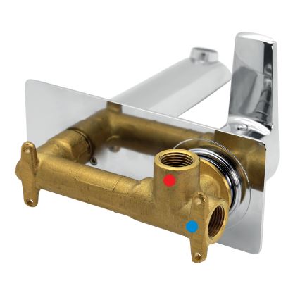 Baterie de lavoar pentru instalare ascunsă Novaservis METALIA ECO crom lucios