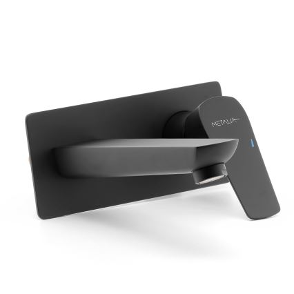 Baterie de lavoar pentru instalare ascunsă Novaservis METALIA ECO negru mat
