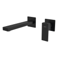 Baterie de lavoar pentru instalare ascunsă Sapho CUBEMIX negru mat
