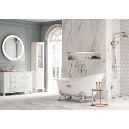 Baterie de lavoar + ventil cu preaplin Roca A5A3A4BC00 CARMEN 17,8 cm crom lucios