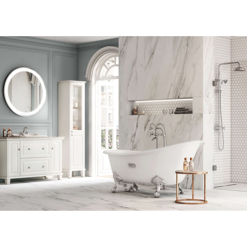 Baterie de lavoar + ventil cu preaplin Roca A5A3A4BC00 CARMEN 17,8 cm crom lucios