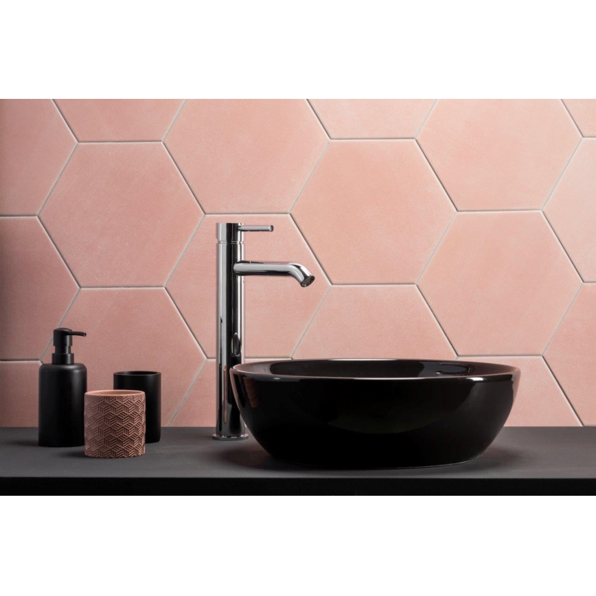 Baterie de lavoar + ventil cu preaplin KFA Armatura 5032-612-00 MOZA 33 cm crom lucios