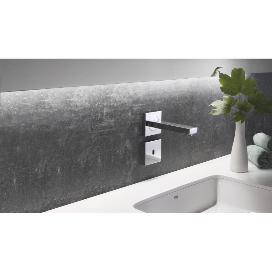 Baterie electronică cu senzor infraroșu GROHE EUROCUBE E, crom lucios - 36442000