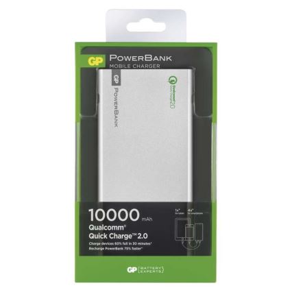 Baterie externă 10 000 mAh/3,7 V timp de încărcare 4,5 ore