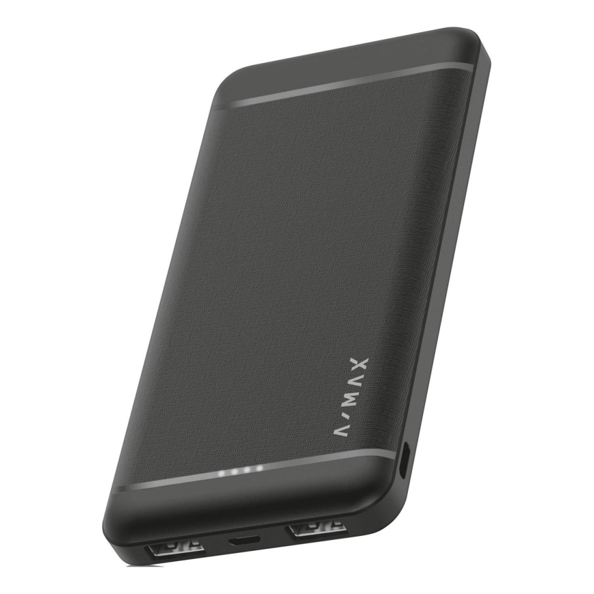 Baterie externă Aligator AX0003 A-MAX, 10000 mAh, 3,7 V, neagră