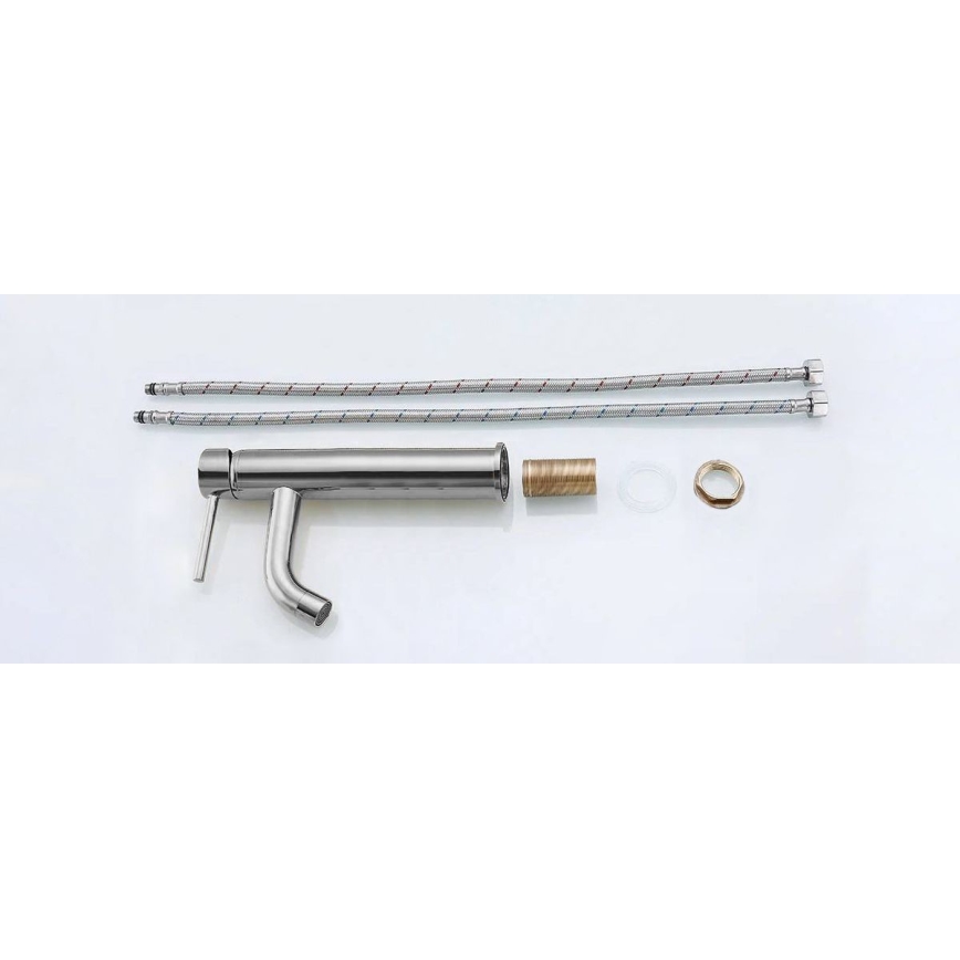 Baterie lavoar LUNGO, 28 cm, crom lucios - REA-B4104