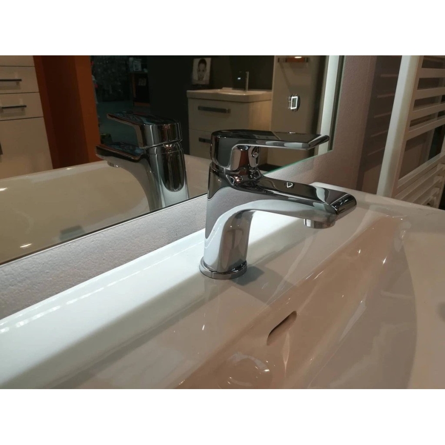 Baterie lavoar RAV Slezák CO127.0 cu ventil COLORADO, 14,3 cm, crom lucios