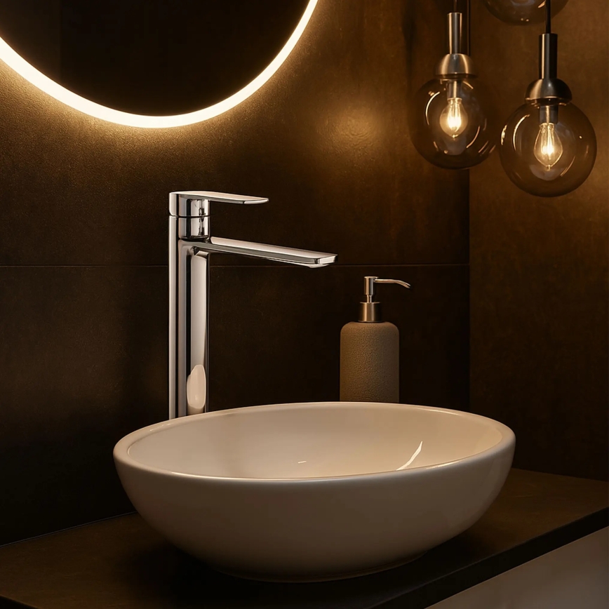 Baterie lavoar STORM REA-B6203, 29,5 cm, crom lucios