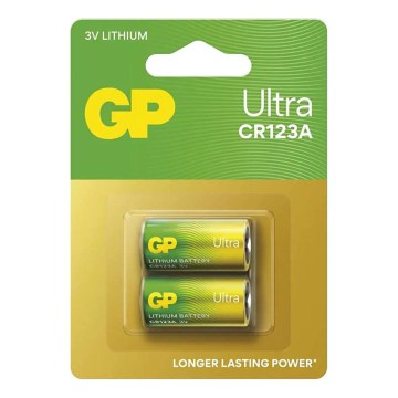 Baterie litiu CR123A GP LITHIUM 3V/1400 mAh