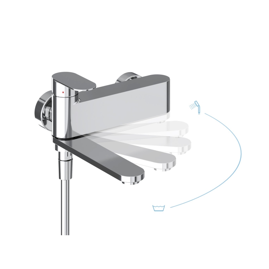Baterie pentru cadă Ravak X070451 CHROME, crom lucios