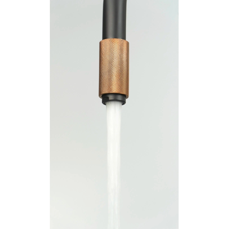 Baterie pentru chiuvetă Deante ASTER BCA_B64M, negru/alamă