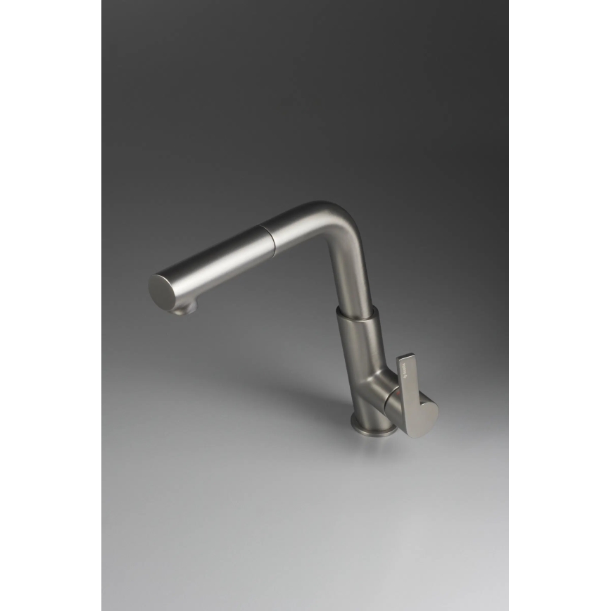 Baterie pentru chiuvetă Deante BQS_D73M SILIA – cu duș extractibil, finisaj titan