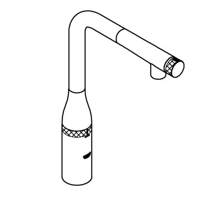 Baterie pentru chiuvetă GROHE ESSENCE SMARTCONTROL 31615000, 366 mm, crom lucios