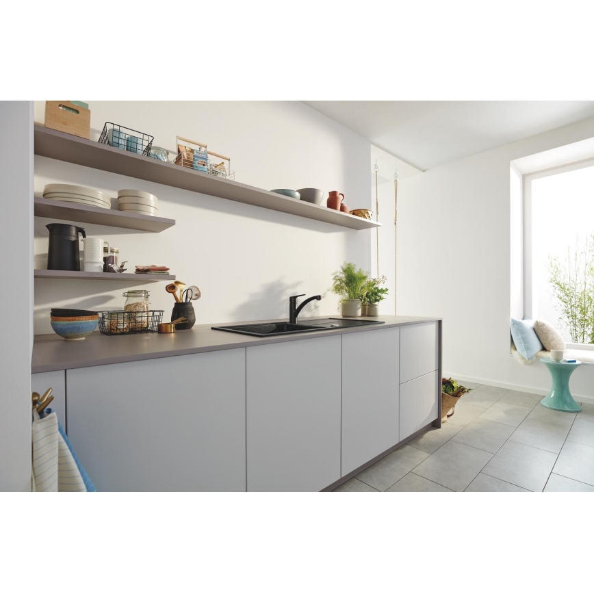 Baterie pentru chiuvetă GROHE START 305302432, 184 mm, neagră