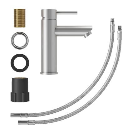 Baterie pentru chiuvetă RINGSTED, 17,8 cm, inox periat