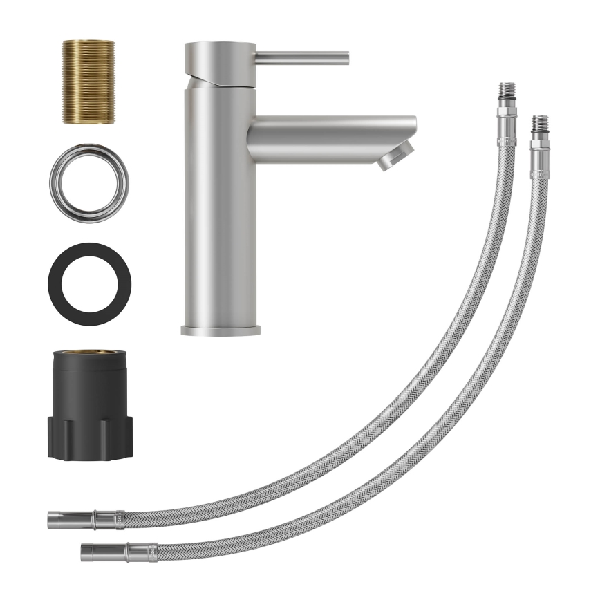 Baterie pentru chiuvetă RINGSTED, 17,8 cm, inox periat