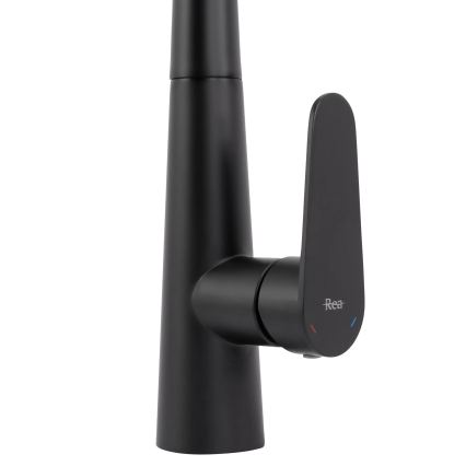 Baterie pentru chiuvetă ROSS, cu pulverizator extractibil, 43 cm, negru - REA-B5313