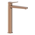 Baterie pentru lavoar MALAGA 30,3 cm cu set de scurgere, aur roz - KFA Armatura 4522-712-34