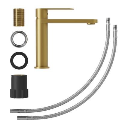 Baterie pentru lavoar TARNBY 17,3 cm, alamă periată