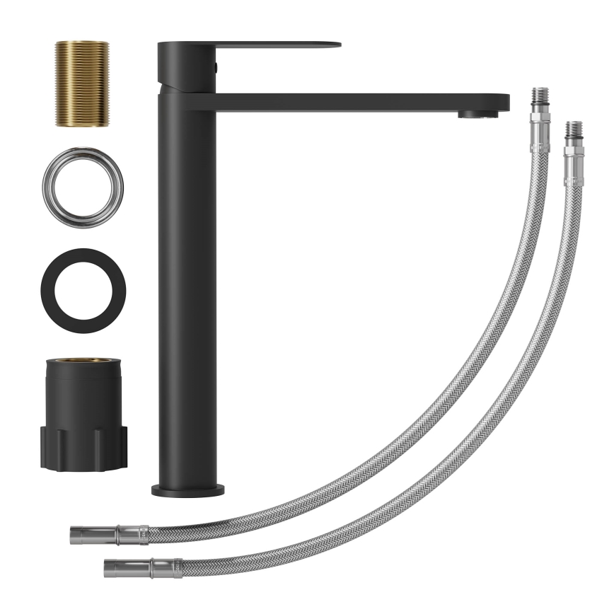 Baterie pentru lavoar TARNBY 27,3 cm, negru mat