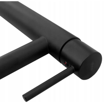 Baterie pentru lavoar TESS, 31,5 cm, neagră - REA-B0229