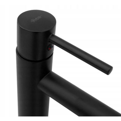 Baterie pentru lavoar TESS, 31,5 cm, neagră - REA-B0229