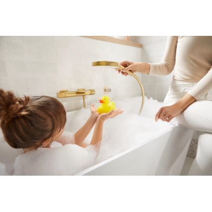 Baterie termostatică pentru cadă KFA Armatura MALAGA 5754-010-31, finisaj auriu periat