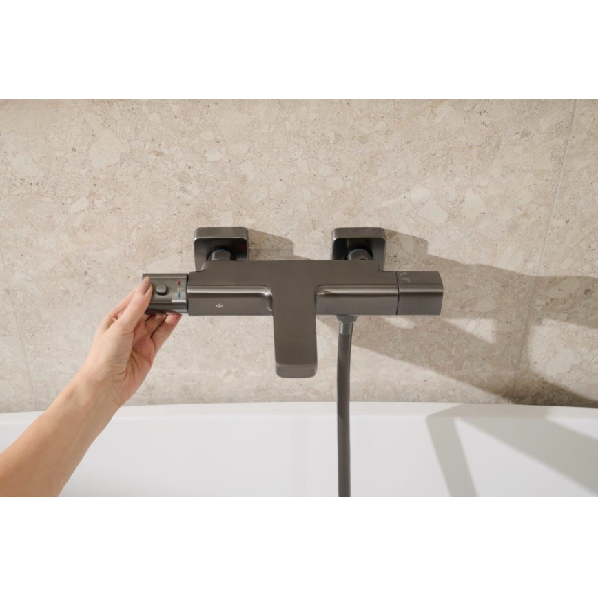 Baterie termostatică pentru cadă KFA Armatura MALAGA 5754-010-61, gri metalizat