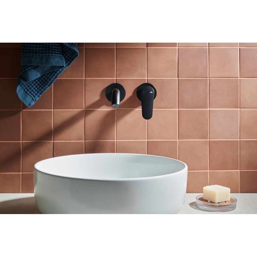 KFA Armatura 5559-810-81 - Baterie pentru chiuvetă cu montaj încastrat OTAVA negru mat