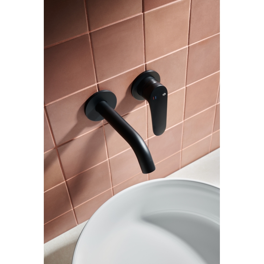 KFA Armatura 5559-810-81 - Baterie pentru chiuvetă cu montaj încastrat OTAVA negru mat