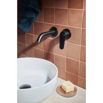 KFA Armatura 5559-810-81 - Baterie pentru chiuvetă cu montaj încastrat OTAVA negru mat