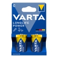 Bateriei alcalină 2 buc. Varta 4914121422 LONGLIFE POWER LR14/C 1,5V