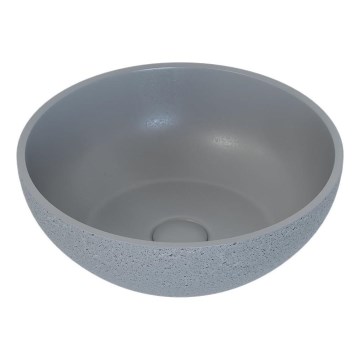 BATH DELUXE 06-039-19-23-00 - Lavoar pentru blat BERGEN, diam. 39 cm, beton/gri